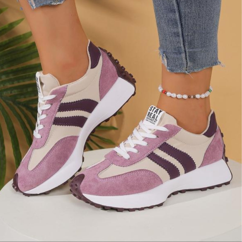 Women's Chunky Sneakers, Retro Platform Gum Sole Trainers