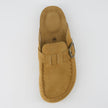 Women's Comfortable Slip On Walking Shoes, Suede Moc Toe with Cork Midsole