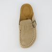 Women's Comfortable Slip On Walking Shoes, Suede Moc Toe with Cork Midsole