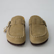 Women's Comfortable Slip On Walking Shoes, Suede Moc Toe with Cork Midsole