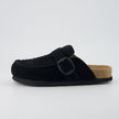 Women's Comfortable Slip On Walking Shoes, Suede Moc Toe with Cork Midsole