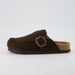 Women's Comfortable Slip On Walking Shoes, Suede Moc Toe with Cork Midsole