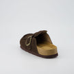 Women's Comfortable Slip On Walking Shoes, Suede Moc Toe with Cork Midsole