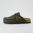 Women's Comfortable Slip On Walking Shoes, Suede Moc Toe with Cork Midsole