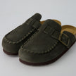 Women's Comfortable Slip On Walking Shoes, Suede Moc Toe with Cork Midsole