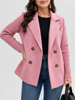 Women's Double Breasted Blazer, Work Blazer for Office, XS-3XL