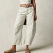 Women's Barrel Leg Jeans, High Waist Relaxed Curve Denim