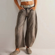 Women's Barrel Leg Jeans, High Waist Relaxed Curve Denim