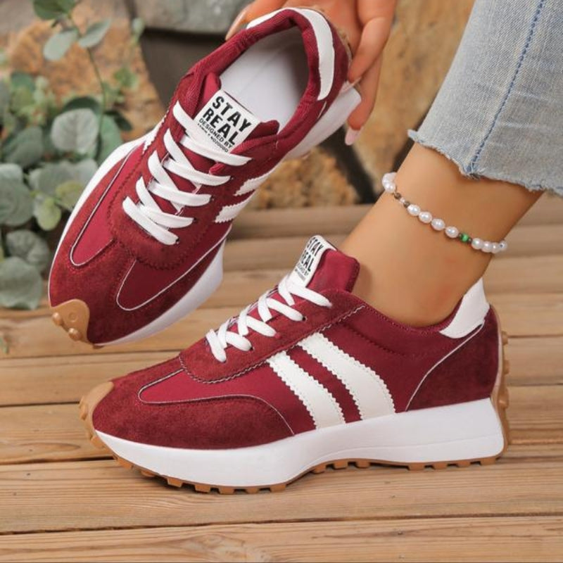 Women's Chunky Sneakers, Retro Platform Gum Sole Trainers