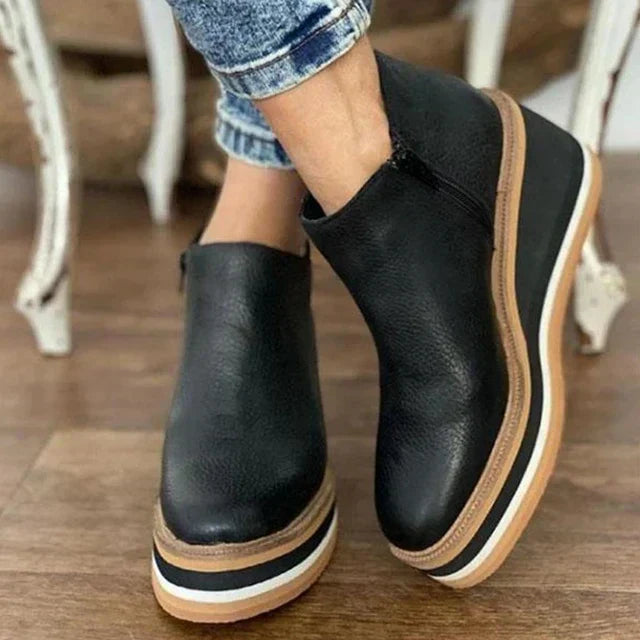 Women's Waterproof Ankle Boots, Non Slip Cushioned Booties
