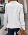 Women's Quarter Zip Sweater, Half Zip Mock Neck Knit, Plus Size S-3XL