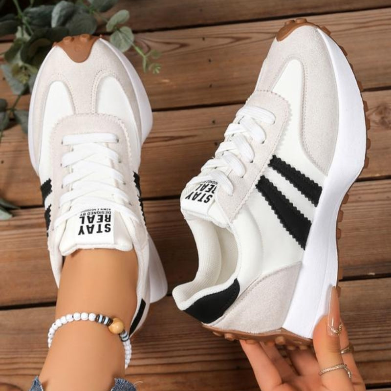 Women's Chunky Sneakers, Retro Platform Gum Sole Trainers