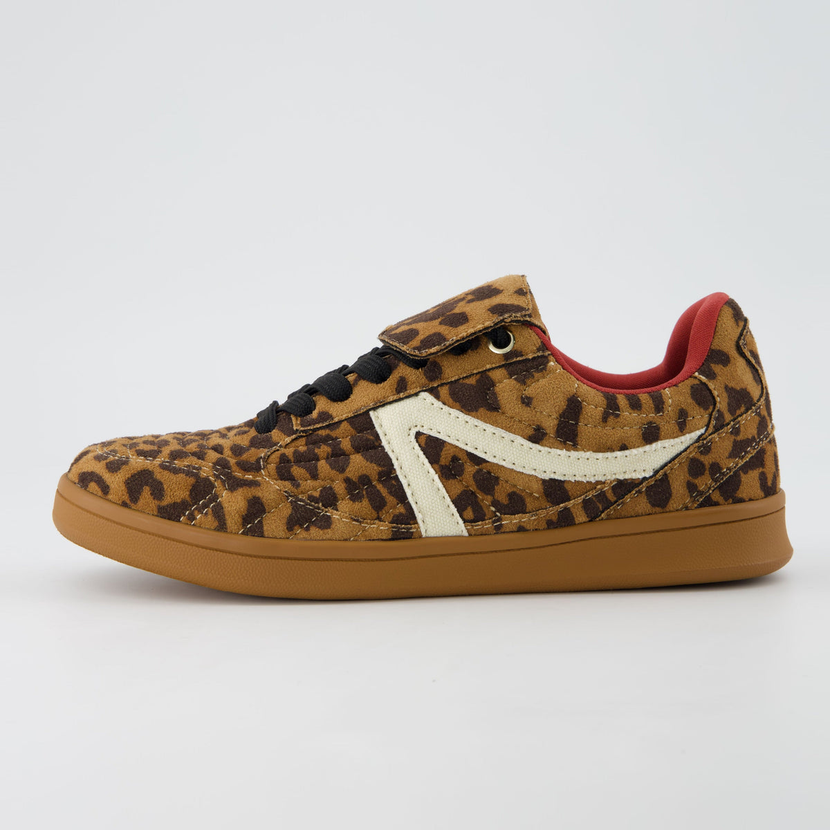 Women's Leopard Sneakers, Retro Low Top Lace Up Shoes, Leopard or Metallic