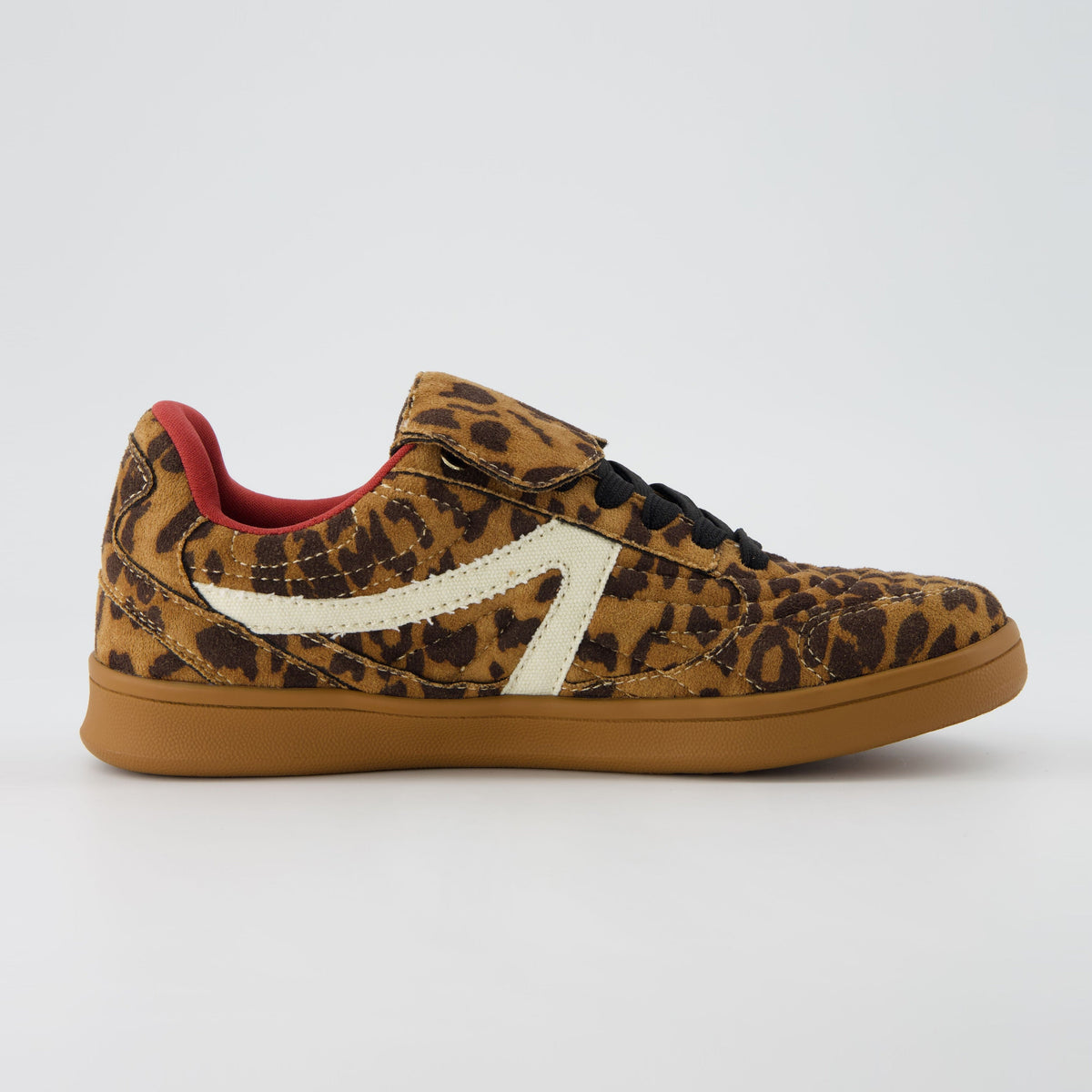 Women's Leopard Sneakers, Retro Low Top Lace Up Shoes, Leopard or Metallic