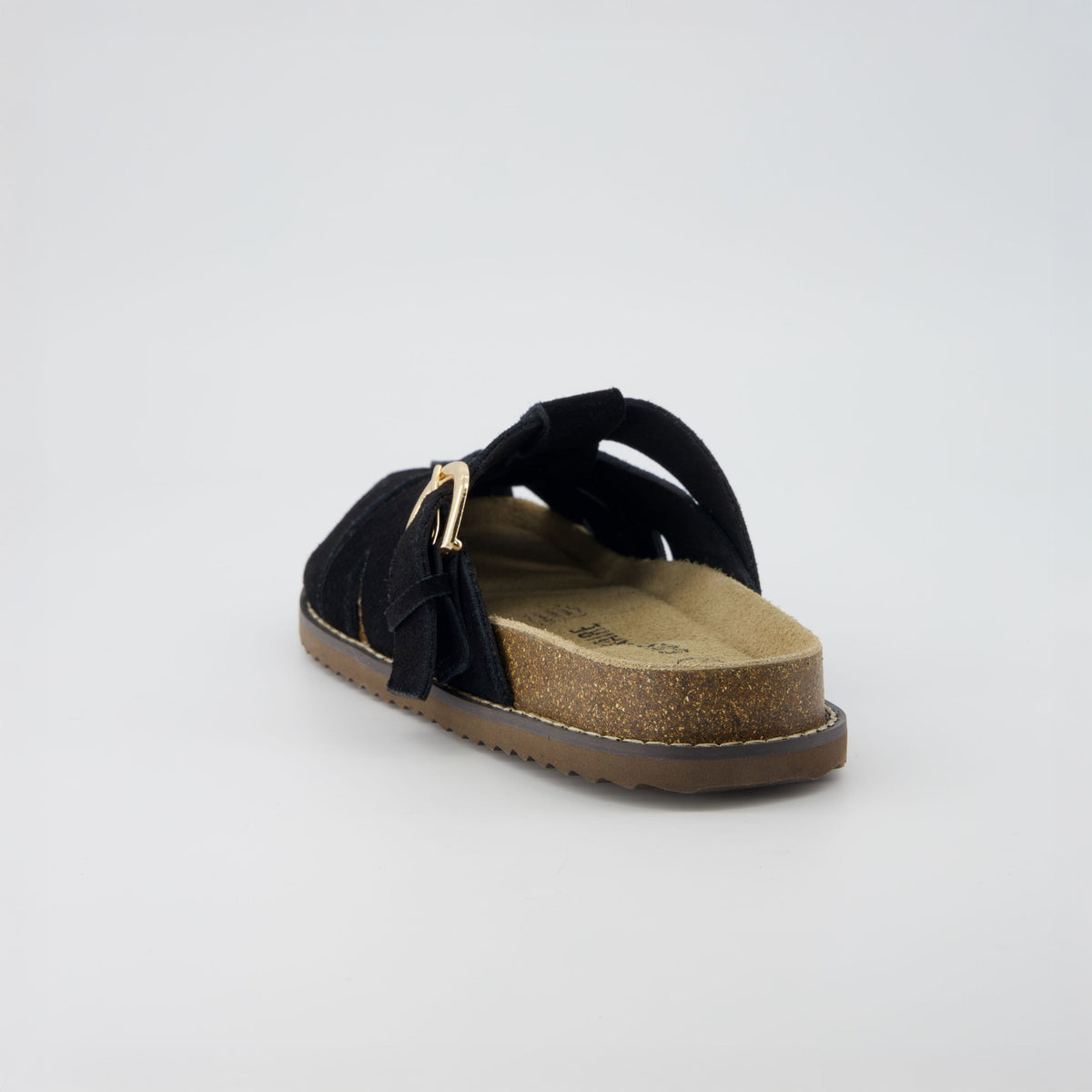 Clogs with Strap for Women, Suede Buckle Clogs, Medium and Wide Width