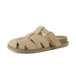 Clogs with Strap for Women, Suede Buckle Clogs, Medium and Wide Width