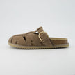 Clogs with Strap for Women, Suede Buckle Clogs, Medium and Wide Width