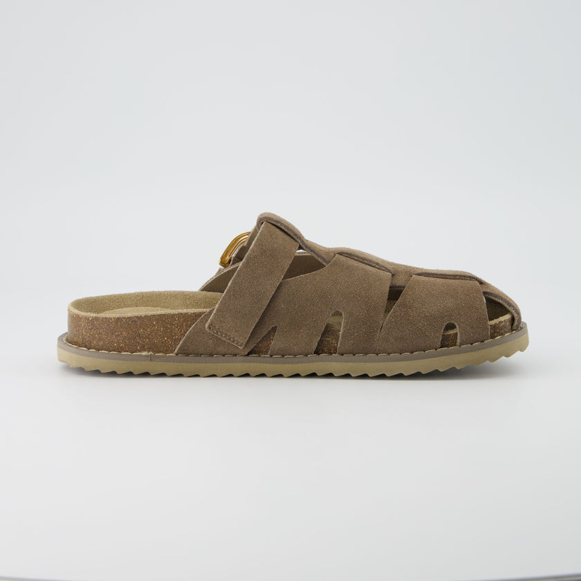 Clogs with Strap for Women, Suede Buckle Clogs, Medium and Wide Width
