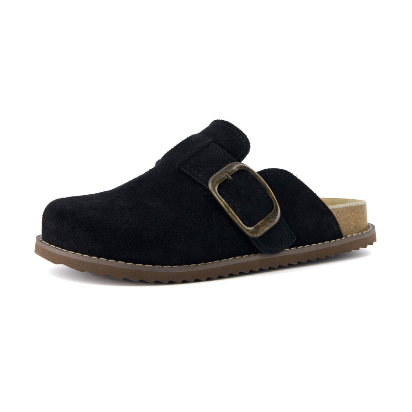 Mules for Women, Suede Clog Mules in 12 Colors, Medium and Wide Width