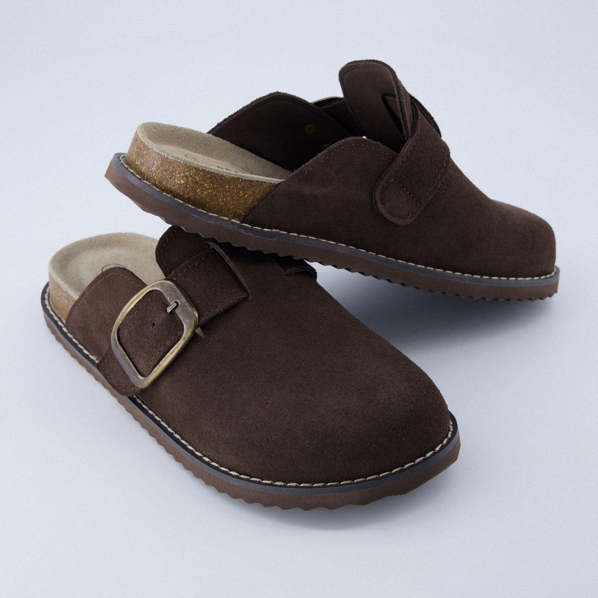 Mules for Women, Suede Clog Mules in 12 Colors, Medium and Wide Width