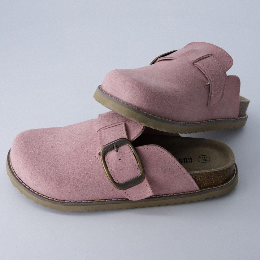 Mules for Women, Suede Clog Mules in 12 Colors, Medium and Wide Width