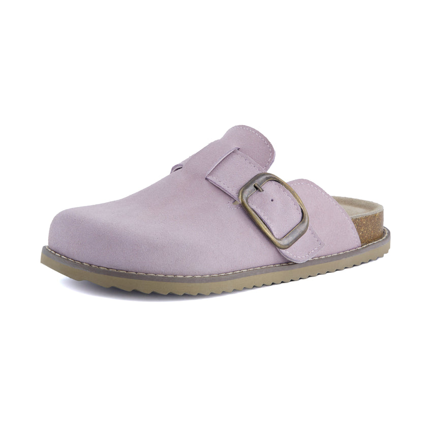 Mules for Women, Suede Clog Mules in 12 Colors, Medium and Wide Width