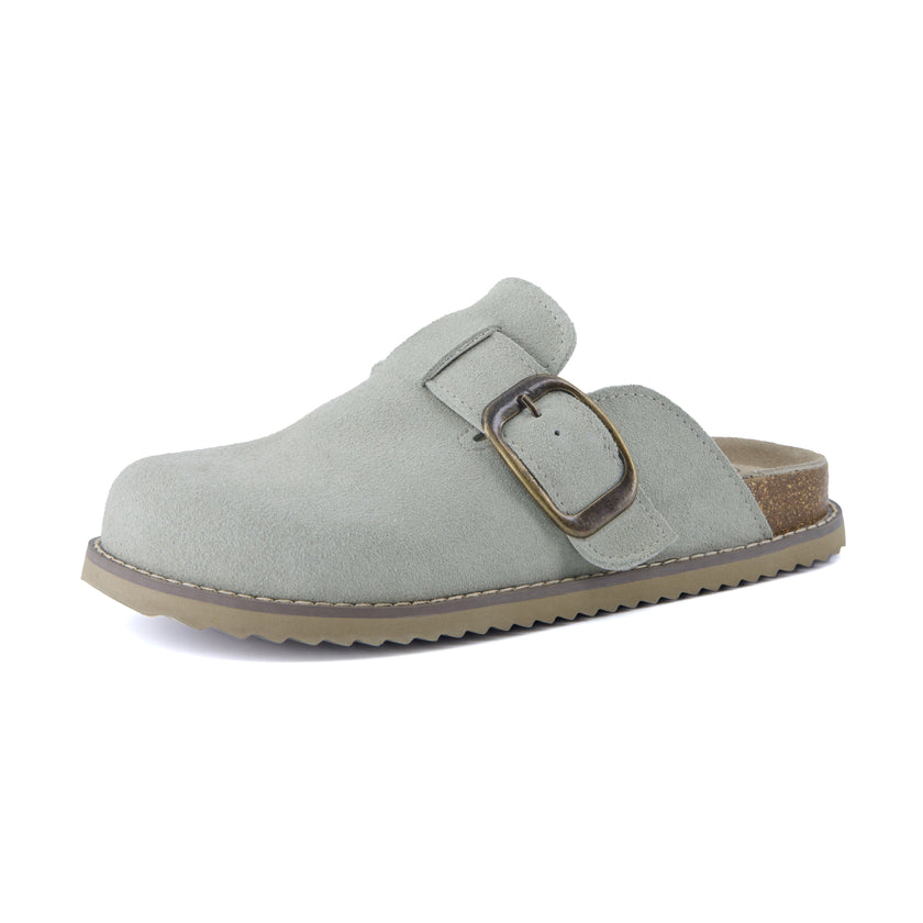Mules for Women, Suede Clog Mules in 12 Colors, Medium and Wide Width