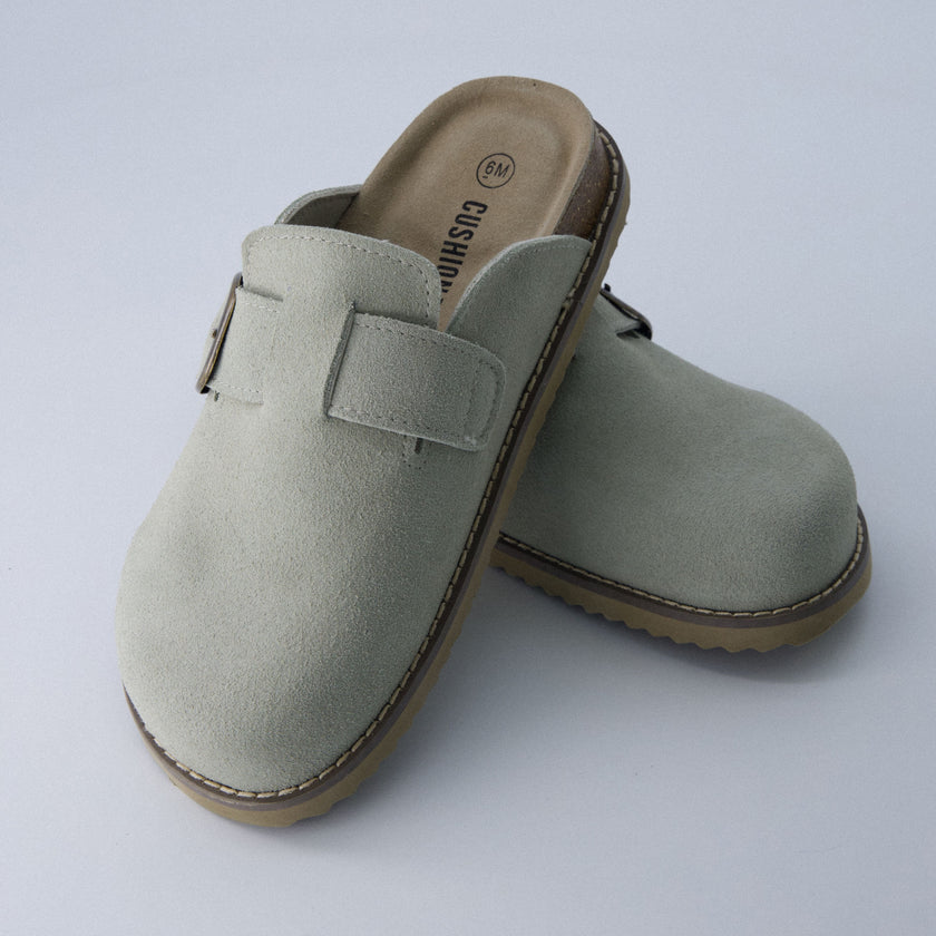Mules for Women, Suede Clog Mules in 12 Colors, Medium and Wide Width