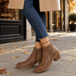 Women's Arch Support Cutout Boots, Breathable Laser Cut Booties