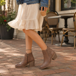 Women's Arch Support Cutout Boots, Breathable Laser Cut Booties