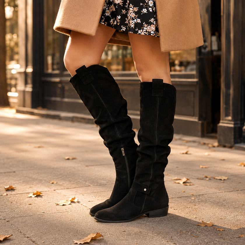 Women's Comfort Boots, Cushioned Walking Ankle Boots, All Day Wear