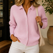 Women's Collared Cardigan, Button Up Polo Cardigan Sweater, S-3XL