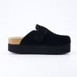 Women's Platform Clogs, Cork Footbed Slip-On Mules, Wide Width