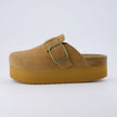 Women's Platform Clogs, Cork Footbed Slip-On Mules, Wide Width