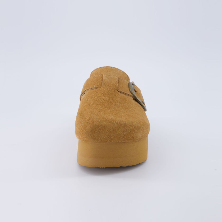 Women's Platform Clogs, Cork Footbed Slip-On Mules, Wide Width