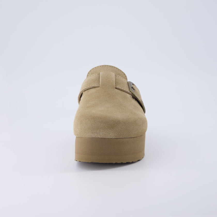 Women's Platform Clogs, Cork Footbed Slip-On Mules, Wide Width