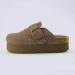 Women's Platform Clogs, Cork Footbed Slip-On Mules, Wide Width