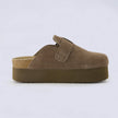 Women's Platform Clogs, Cork Footbed Slip-On Mules, Wide Width