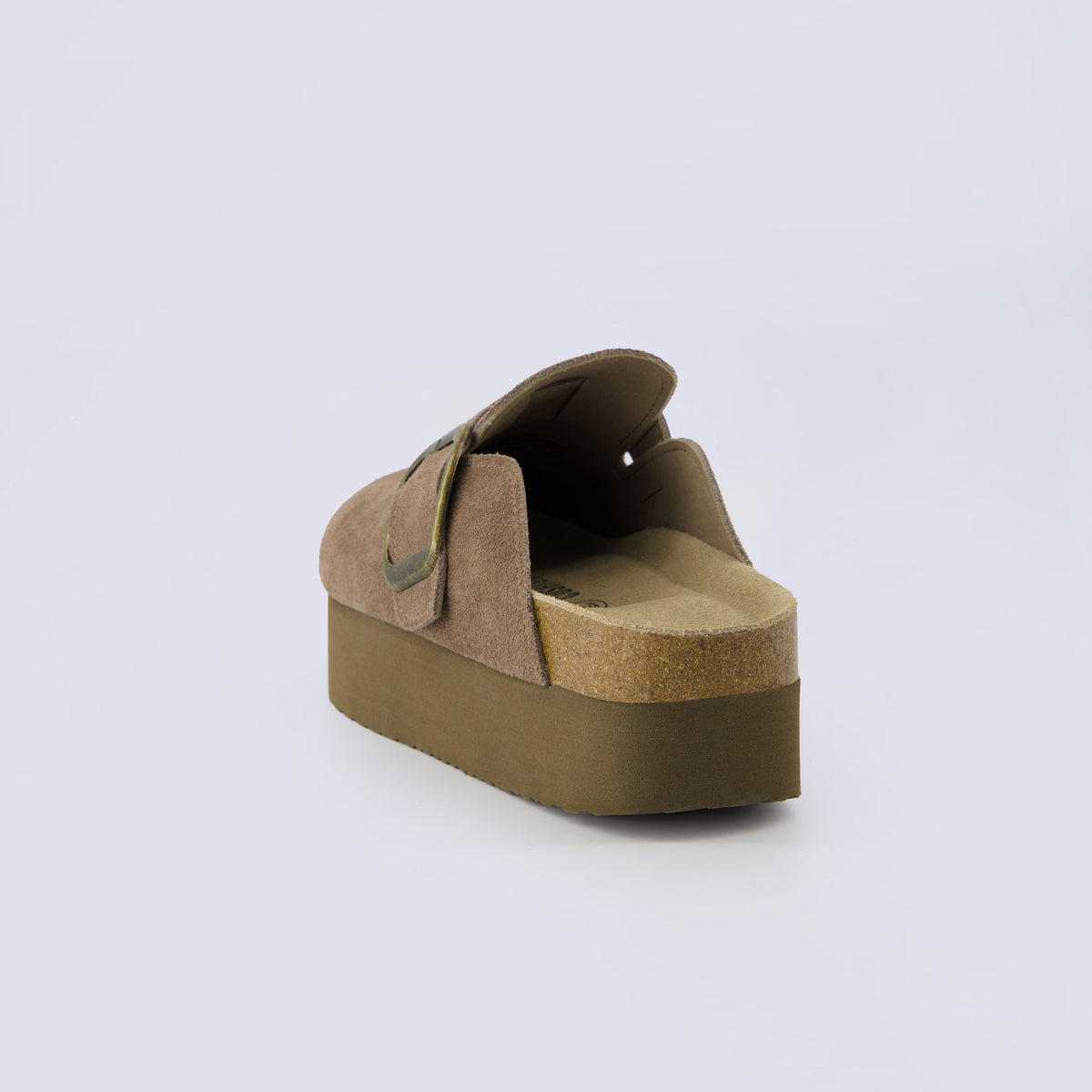 Women's Platform Clogs, Cork Footbed Slip-On Mules, Wide Width