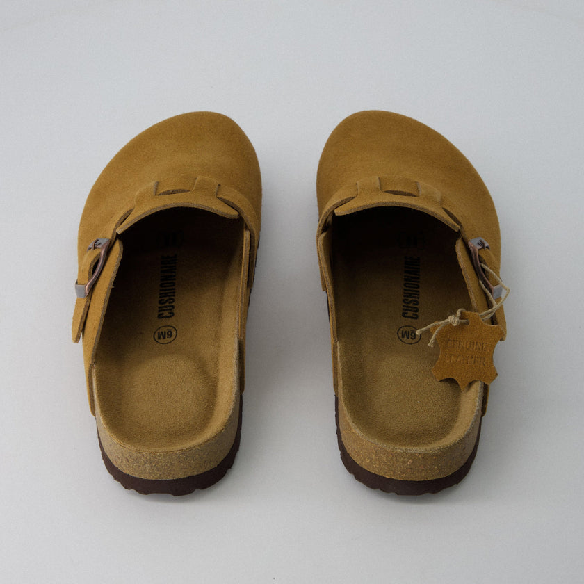 Leather Clogs for Women, Backless Slip-On Clogs, 8 Colors, Wide Width