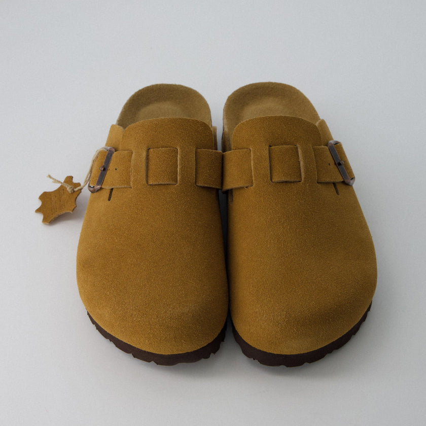 Leather Clogs for Women, Backless Slip-On Clogs, 8 Colors, Wide Width