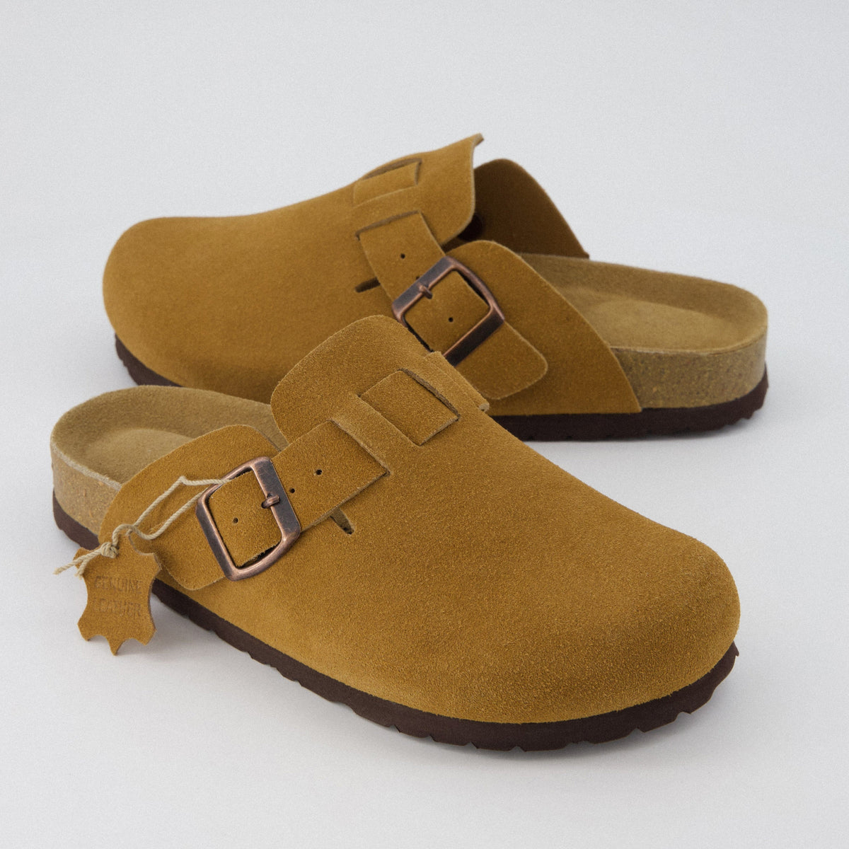 Leather Clogs for Women, Backless Slip-On Clogs, 8 Colors, Wide Width