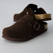Leather Clogs for Women, Backless Slip-On Clogs, 8 Colors, Wide Width
