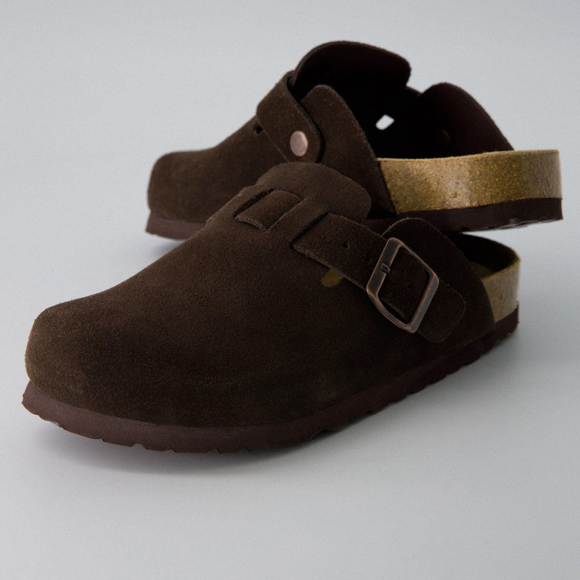 Leather Clogs for Women, Backless Slip-On Clogs, 8 Colors, Wide Width