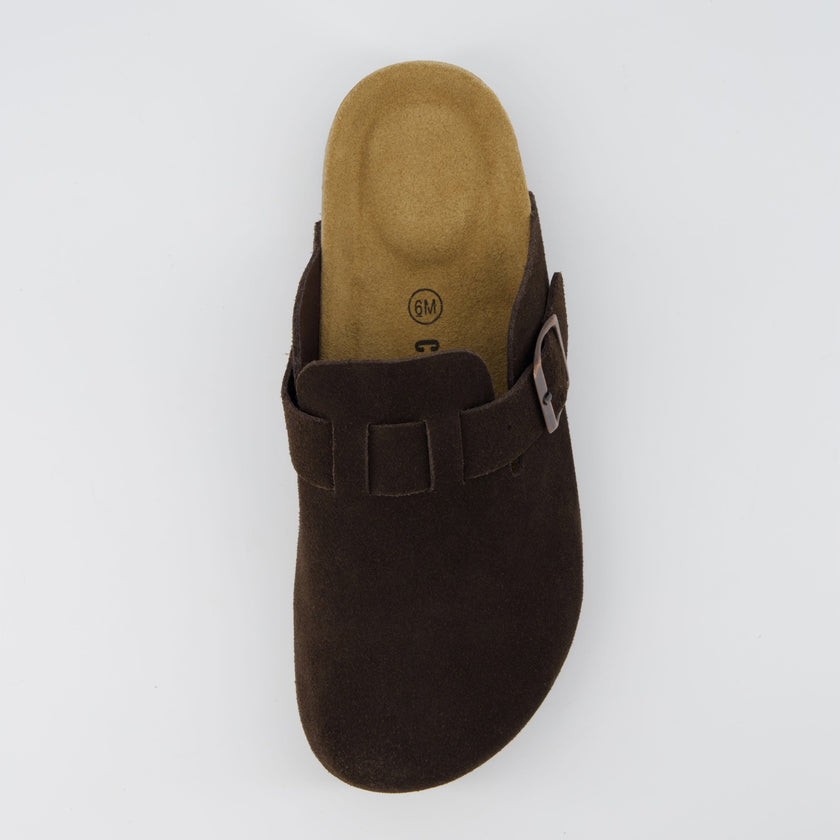 Leather Clogs for Women, Backless Slip-On Clogs, 8 Colors, Wide Width