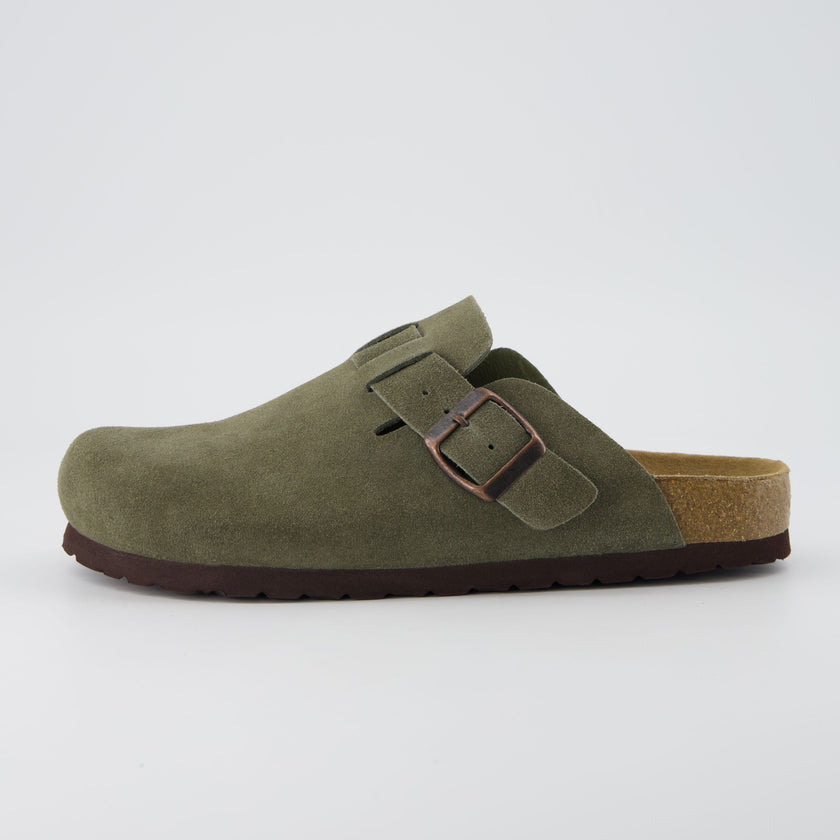 Leather Clogs for Women, Backless Slip-On Clogs, 8 Colors, Wide Width