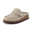 Black Clogs for Women, Slip-On Suede Clogs, Medium and Wide Width