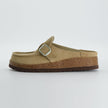 Black Clogs for Women, Slip-On Suede Clogs, Medium and Wide Width