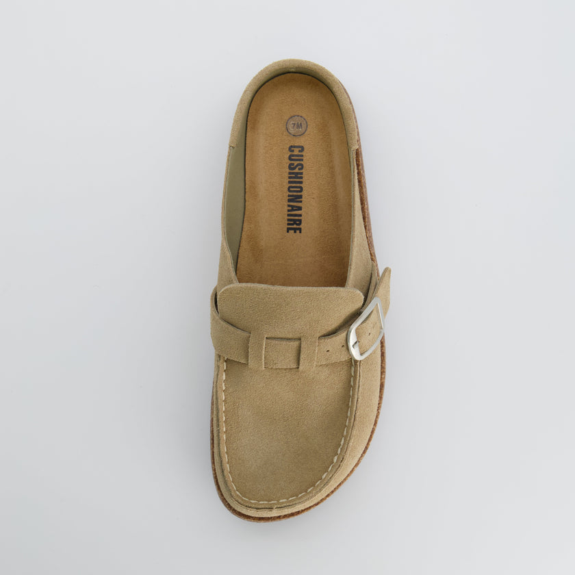 Black Clogs for Women, Slip-On Suede Clogs, Medium and Wide Width