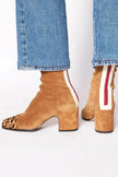 Women's Leopard Print Boots, Elegant Dress Boots in 5 Colors, US 5-12